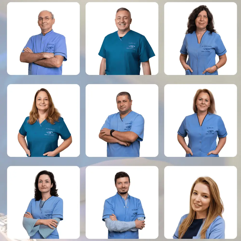 Echipa de medici oftalmologi ai clinicii Ama Optimex